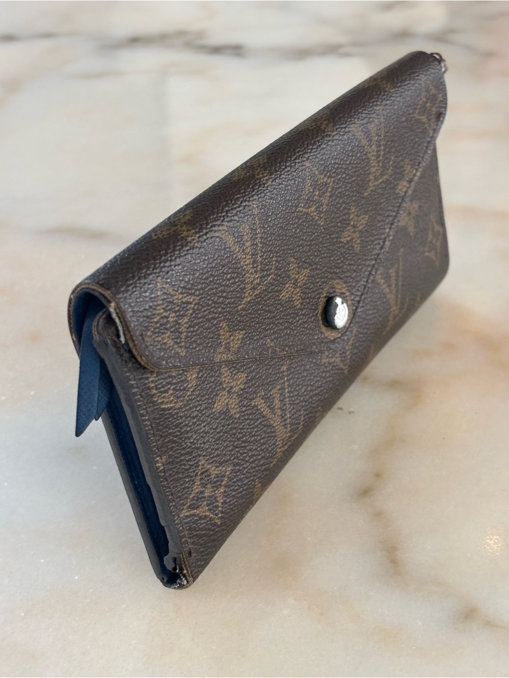 Louis Vuitton Monogram Canvas Envelope Wallet in Brown - Picture 3 of 9